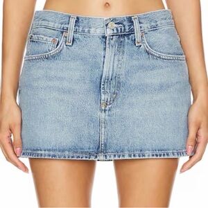 AGOLDE Alek Mini Skirt in Force